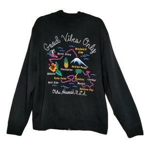 GAP Good Vibes Hawaii Embroidered Zip Track Jacket